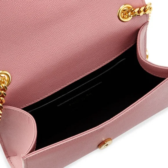 YSL Saint Laurent KATE SMALL Grain de Poudre Shoulder/Crossbody BABY PINK BLUSH - Picture 6 of 16